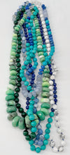 Load image into Gallery viewer, Lapis and Turquoise Hand Knotted Necklace
