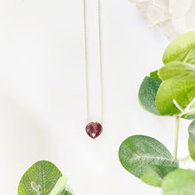 Load image into Gallery viewer, Garnet Heart Necklace
