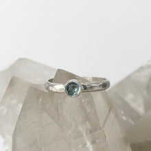 Load image into Gallery viewer, Swiss Blue Topaz Stacking Ring
