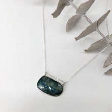 Load image into Gallery viewer, Kyanite Pool Frame Necklace
