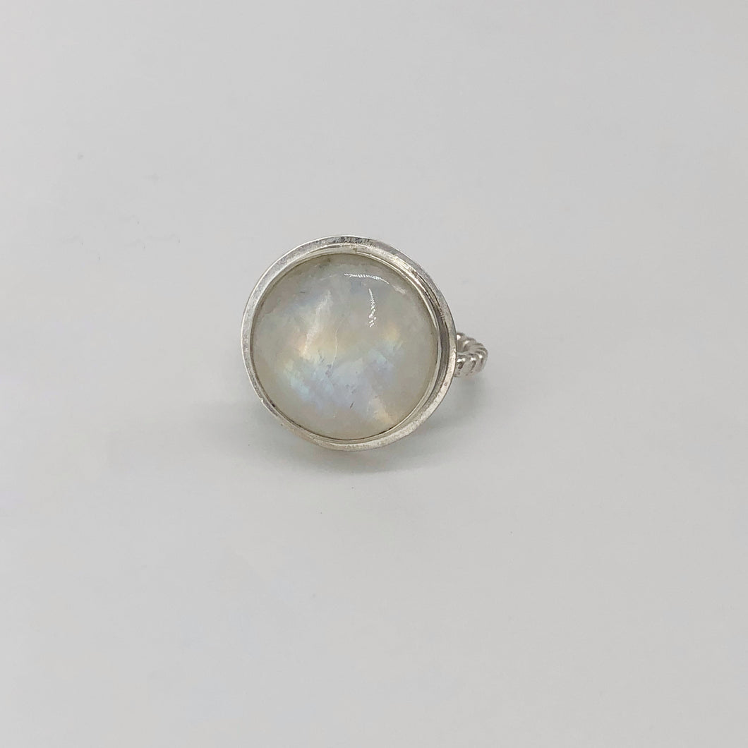 Moonstone Bubble Ring