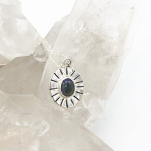 Load image into Gallery viewer, Dark Blue Opal Necklace
