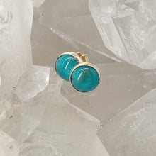 Load image into Gallery viewer, Big Turquoise Studs
