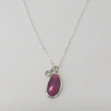 Load image into Gallery viewer, Pink Tourmaline and Moissanite Necklace
